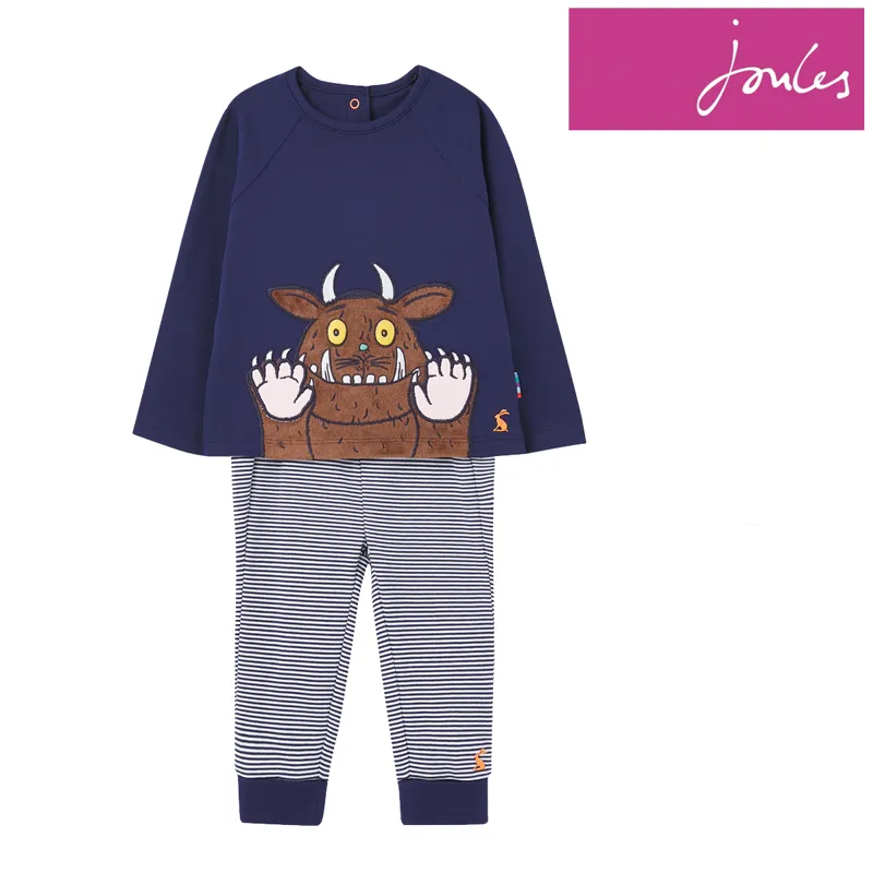 Joules Gruffalo Mack Organically Grown Cotton Jersey Applique - Gruffalo and Mouse
